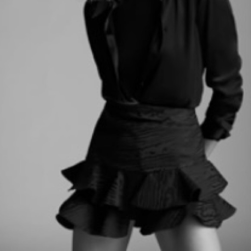 Zara black mini skirt